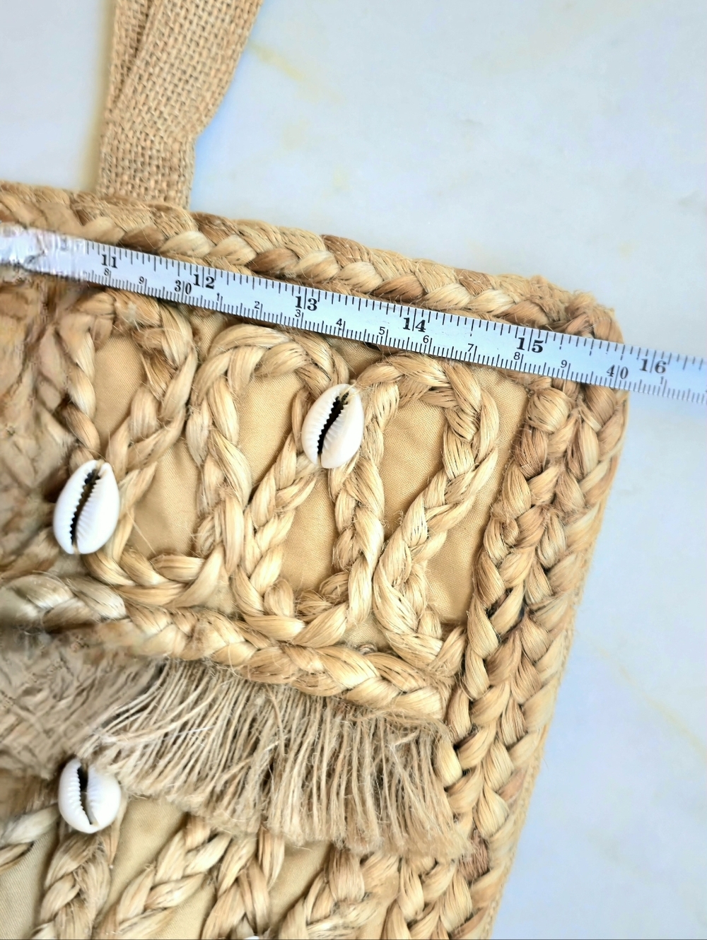 Salt + Umber Isla Seashell Large Tote Bag - Picture 10 of 15